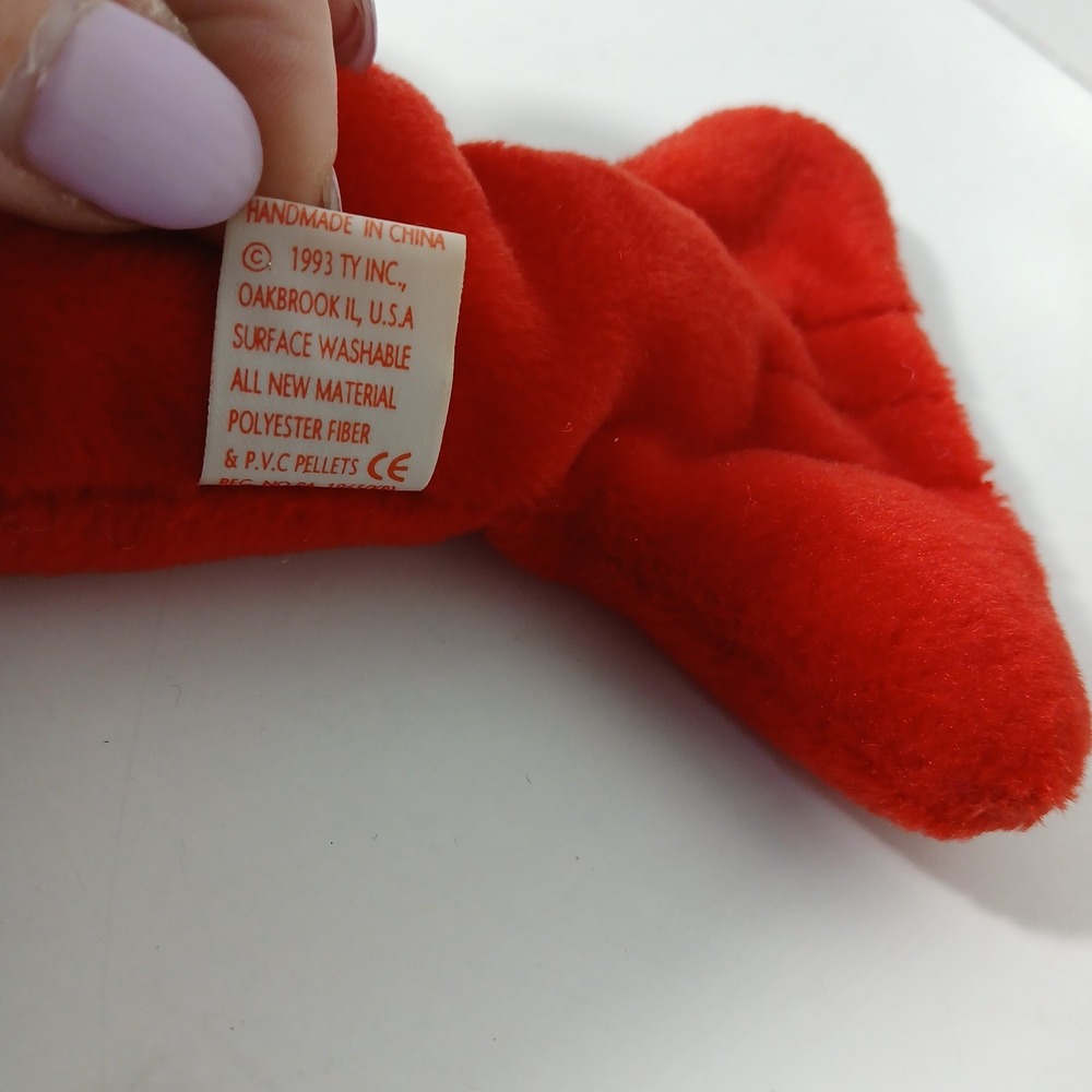 TY BEANIE BABY PINCHERS LOBSTER 1993 Tag Errors - Picture 3 of 8